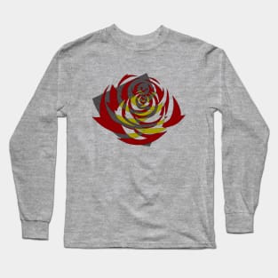 Shield and Roses - Red & Gold Long Sleeve T-Shirt